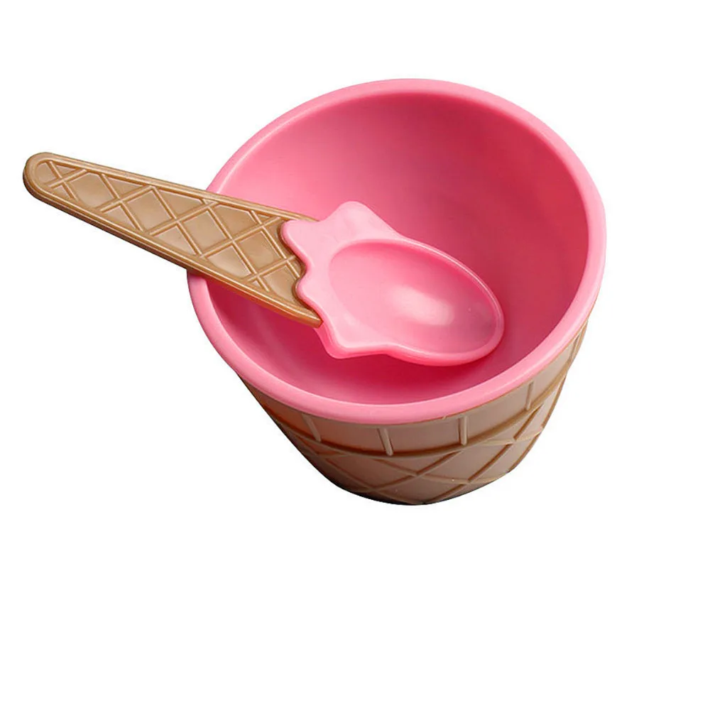 1 шт. миска для мороженого с ложкой мальчиков и девочек|ice spoon|ice cream spoonice set |