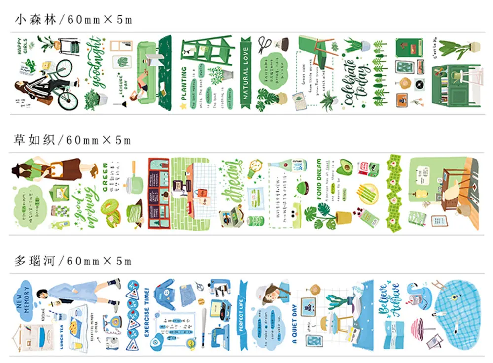 60 мм* 5 м Мода девушка жизнь Серия васи лента фотоальбом скрапбук декоративная клейкая лента diy Подарочная открытка ручной работы наклейка