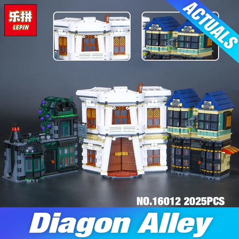 

Lepin 16012 2025pcs Movie Series Funny Gift for Kids The Diagon Alley Set 10217 Building Blocks Bricks Educational Lovely Toys