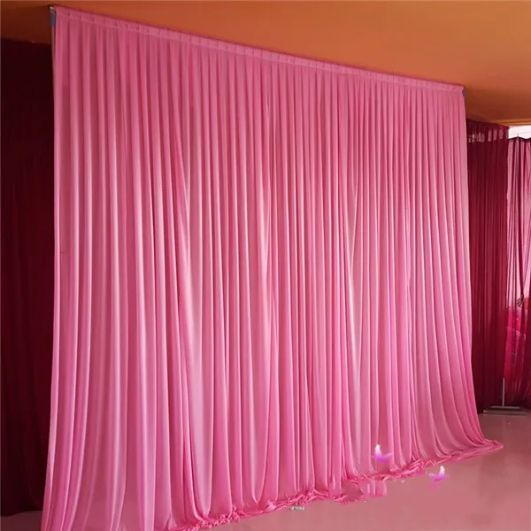 US $227.66 Colorful Panel Polyester Wedding Backdrop Curtain Seamless Stage Background Event Party Backdrops Decoration