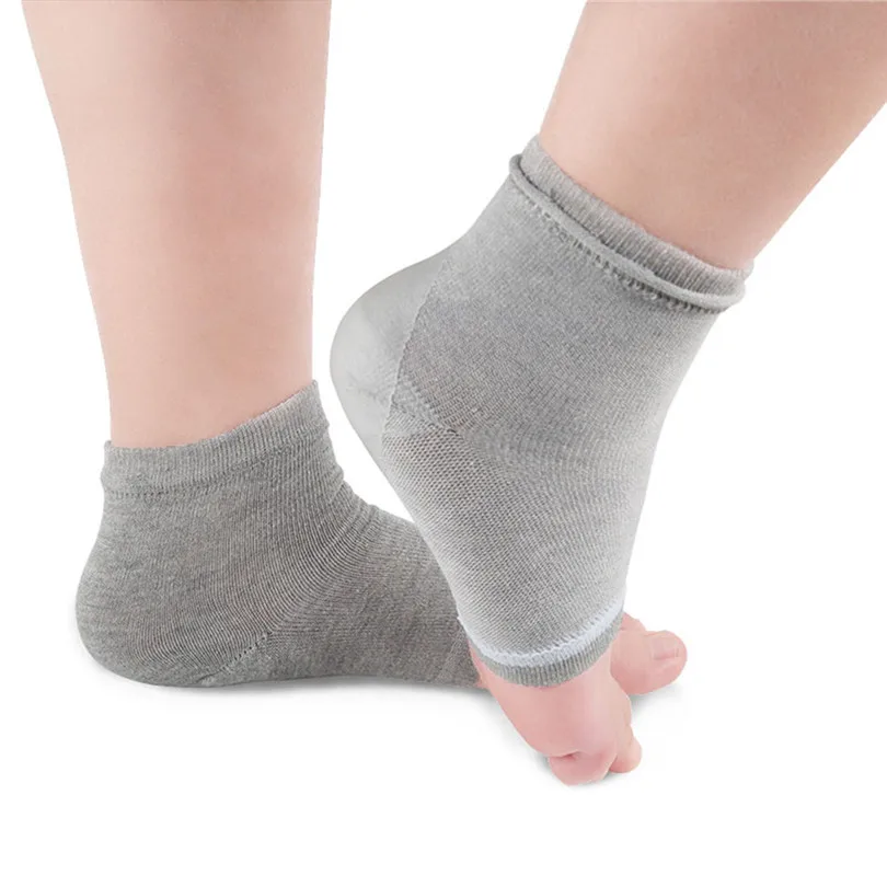 Moisturizing Gel Heel Socks Socks Women Funny Half Heel Four-Color SPA Socks Solid 1 Pair Socks Casual Calcetines 30JUN413