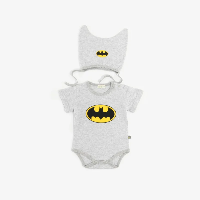 طفل رومبير الملابس 2 قطعة مجموعة سوبرمان باتمان الطفل بذلة 100% القطن الأطفال Roupa دي بيبي الفتيات و الفتيان الطفل الملابس