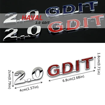 

Metal Emblem For 2.0 GDIT Haval Tabanca H2 H3 H5 H6 H9 coupe t fek m4 m5 m6 Auto Accessories Rear Tail Letters Sticker Decal