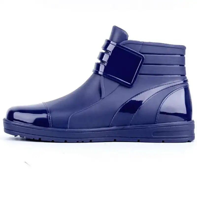 mens ankle boots with velcro fastening