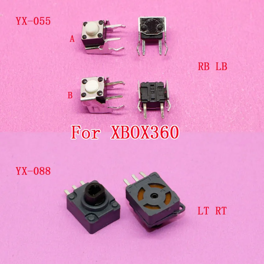 

YuXi Brand New LT RT / RB LB Tactile Handle Switch for XBOX360 Xbox 360 Controller Bumper Button