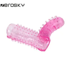 Finger Penis Sleeve Vibrator For Woman Squirt G-Spot Penis Vagina Clit Stimulate Masturbation Dildo Adult Sex Toys Zerosky