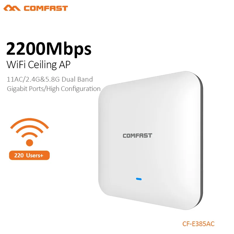 

High Power 2200Mbps Gigabit Ehernet Ports Dual Band 2.4+5.8Ghz Strong Signal Wifi Powerful Amplifier Access Point AP CF-E385AC