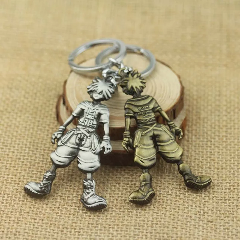 

Cosplay Anime Kingdom Hearts Sora Metal keychain key ring Accessories