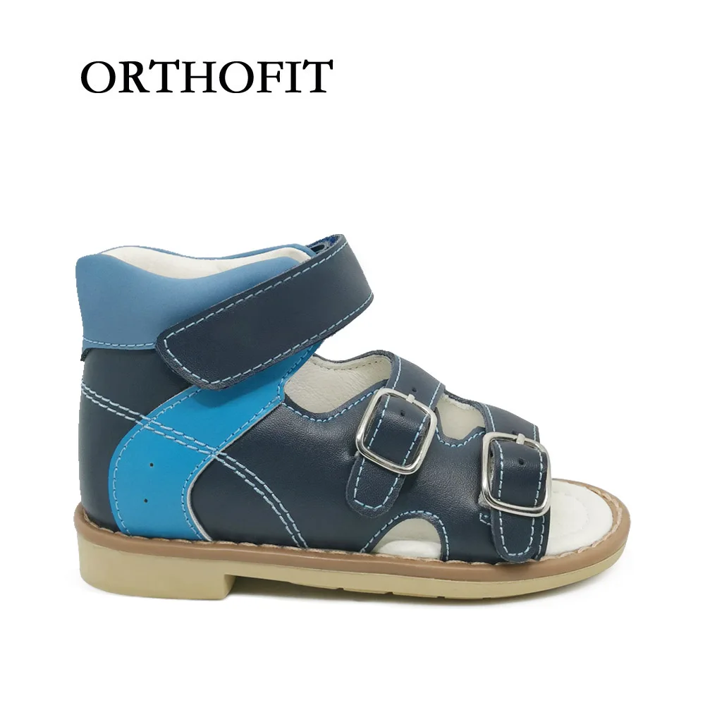 Russo Disegno Colori Misti Sandali Per I Ragazzi Scarpe Ortopediche Per Bambini Bambini Scarpe di Cuoio Durevole in Russo Disegno Colori Misti Sandali Per I