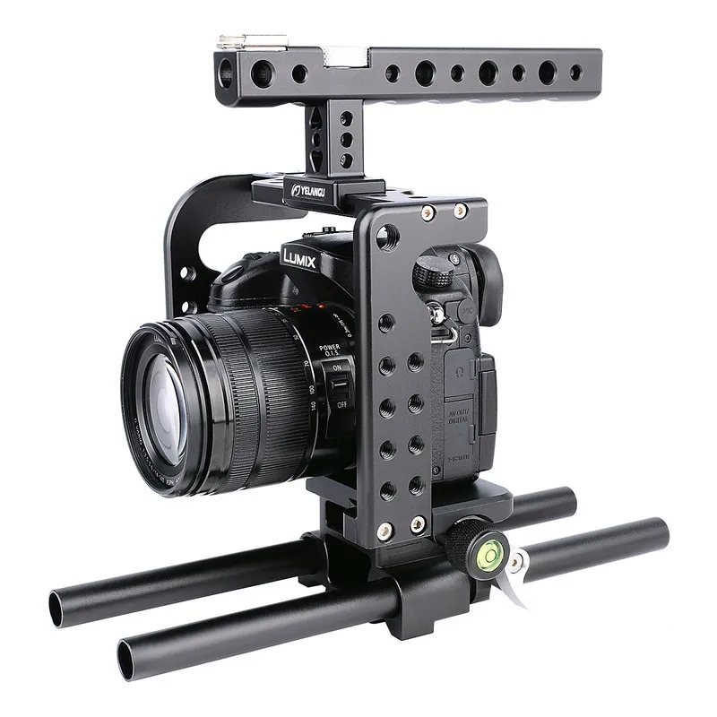 

GH5 GH4 DSLR Camera Cage Kit for Panasonic Lumix GH5 GH4 Lightweight Rig Cage