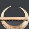 Fashion Dubai Gold Jewelry Sets Exaggerated Gold Line Necklace Set Wedding Gift African Nigeria Jewelry for Women ► Photo 2/6