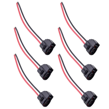 

DWCX Car 6pcs Ignition Coil Connector Pigtail Plug Harness 90980-11246 Fit For Toyota 4Runner Camry Celica MR2 Lexus LS400 SC400