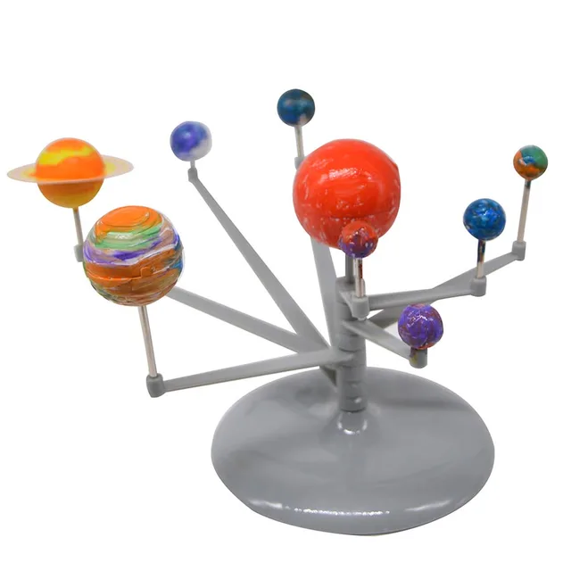 Maquette Systeme Solaire Jouet 3 Plan/ètes Solaire Syst/ème Jouet pour Enfants Kit Modele du Systeme Planetaire Balle Lumineuse Astronomique Assembl/ée