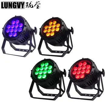 

Free Shipping 4pcs/lot 12x18w 6in1 RGBWA UV Waterproof Outdoor LED Par Cans DMX512 LED PAR Light