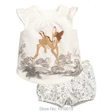 Nouveau 2017 Marque Qualité 100% Coton Bébé Filles Vêtements Ensembles À Manches Courtes Enfants Vêtements D’été Bébé Filles Vêtements Set Outwear