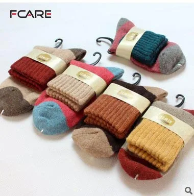 Image 10PCS=5 pairs women s Winter thick rabbit wool socks warm female socks cashmere socks