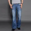 Jeans Men 2022 Mens Modis Big Flared Jeans Boot Cut Leg Flared Loose Fit High Waist Male Designer Classic Denim Jeans Pants ► Photo 3/6