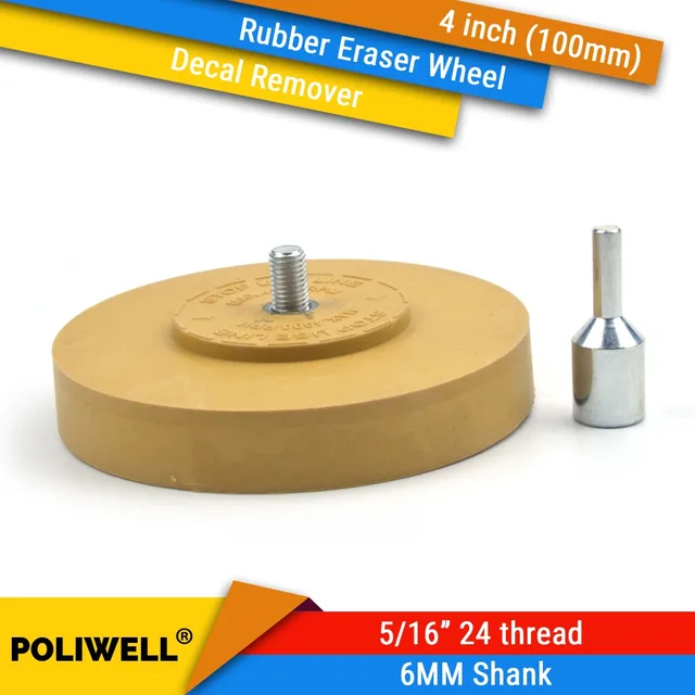 Universal Rubber Eraser Wheel For Removing Car Glue Adhesive