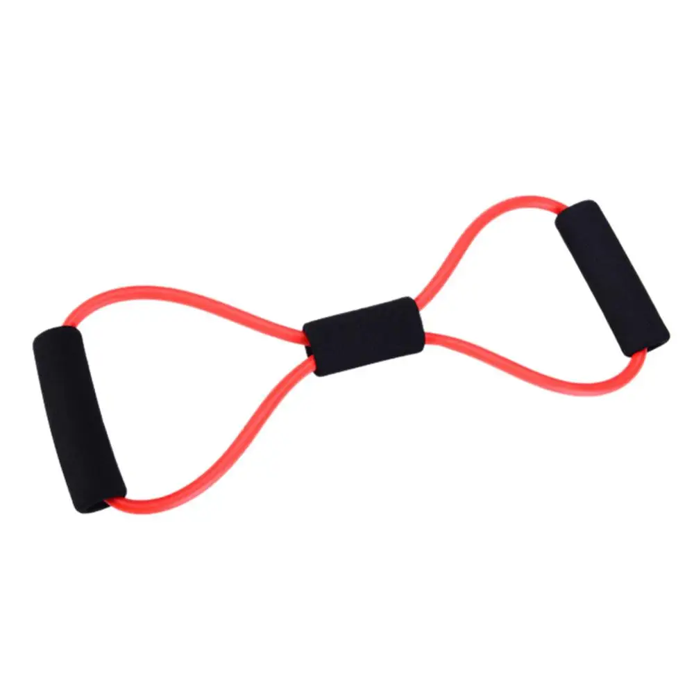 Эспандер для фитнеса, 8 форм, эластичные резиновые петли, латексная Тяговая веревка, спортивная резиновая лента-эспандер, Йога, Пилатес, фитнес-пояс - Цвет: Red