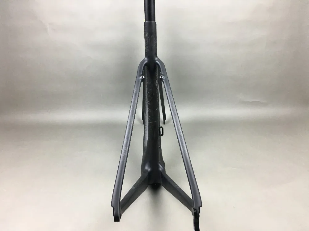 Sale 2018 new arrival direct mount brake T1100 full matte nice marble weaves carbon road frame:frameset+fork+seatpost+headset+clmap 5