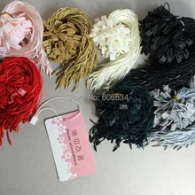 Высококачественная пластиковая Красочная Одежда Висячие бирки в одежде, Висячие бирки шнур для одежды верёвка для бирки