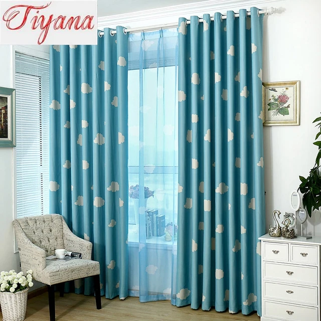 Tienda online estilo coreano de la historieta diseño cielo azul y ...