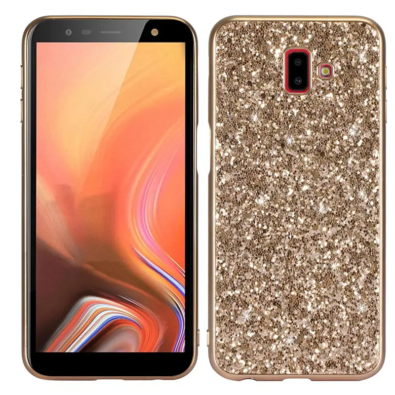Samsung J6 Plus Back Cover For Girl Glitter Case For Samsung Galaxy J6 Plus 2018 Case Luxury Bling Glitter