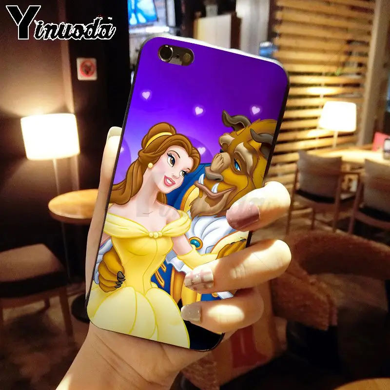 cartoon Beauty Beast Rose Princess Art Print