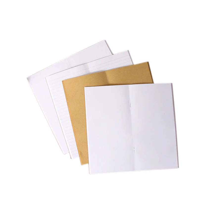 

1pcs/lot 110mmx210mm Traveler's Notebook Blank Kraft Paper Book Diary Notebook Standard Style Stationery