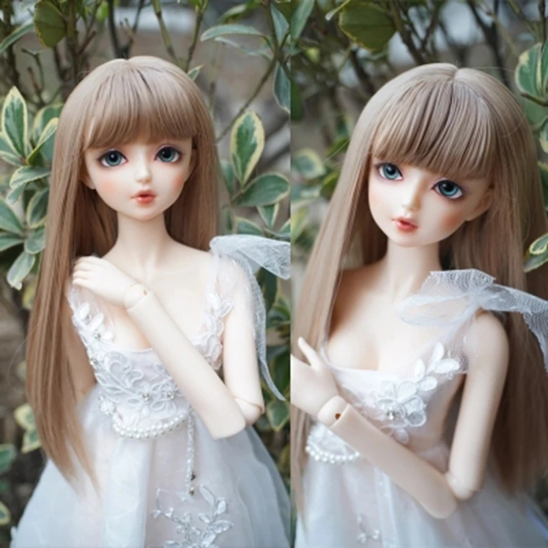 Allaosify Bjd/SD как кукла парик длинные лозы прямые волосы 1/31/4 1/6 высокого температура 8 видов цветов bjd парик Бесплатная доставка