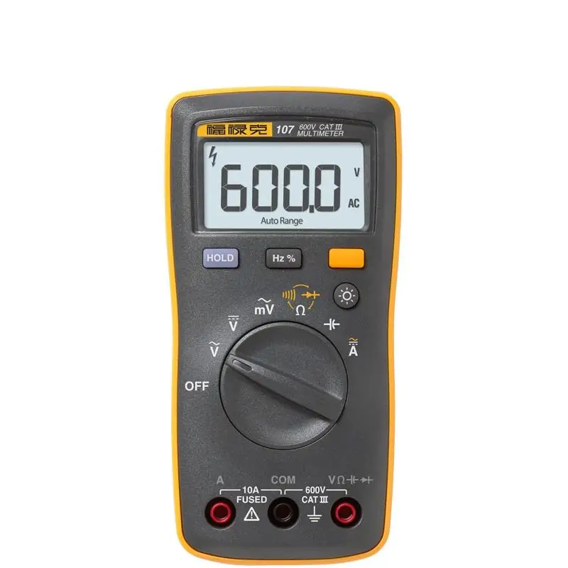Высокое Качество! Fluke 107 размером с ладонь Цифровой Мультиметр |