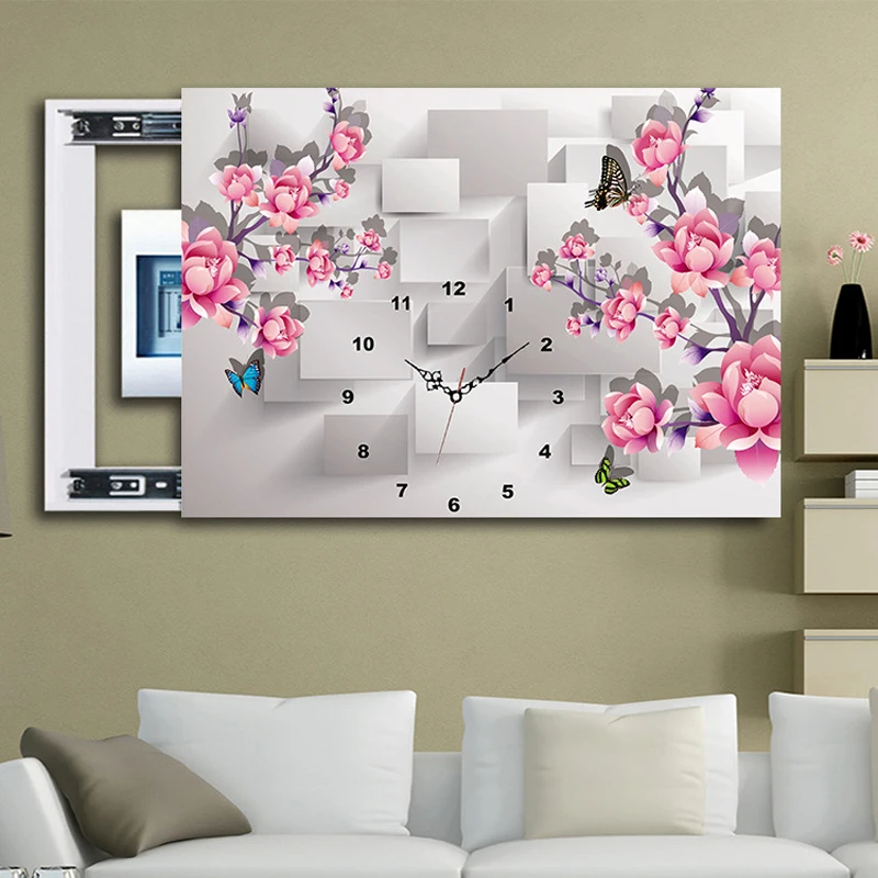 

5D Flowers, ButterflieS, Diamond Mosaic Clock, Diamond Painting, Diamond Embroidery Kit, Wall Art Home Decor, Send Movement