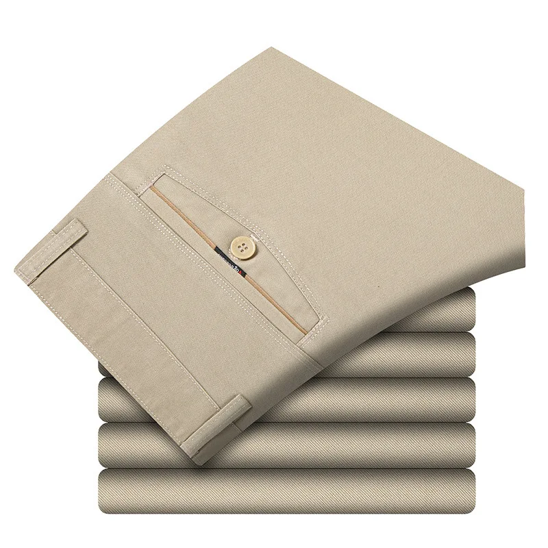 2016 Luxury Brand Straight Business Casual Men Pants High Quality Designer Spring Autumn Elegant Male Leisure Long Trousers