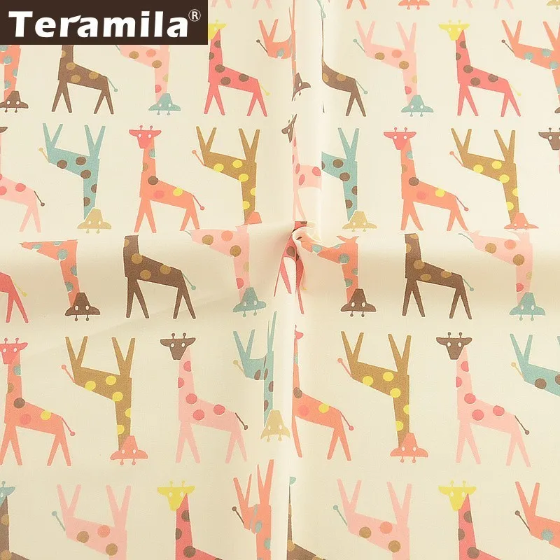 Teramila Fat Quarters, хлопок, ткань, жираф, дизайн, ткань, сделай сам, пэчворк, подушка, для детей, для шитья, для дома, простыня