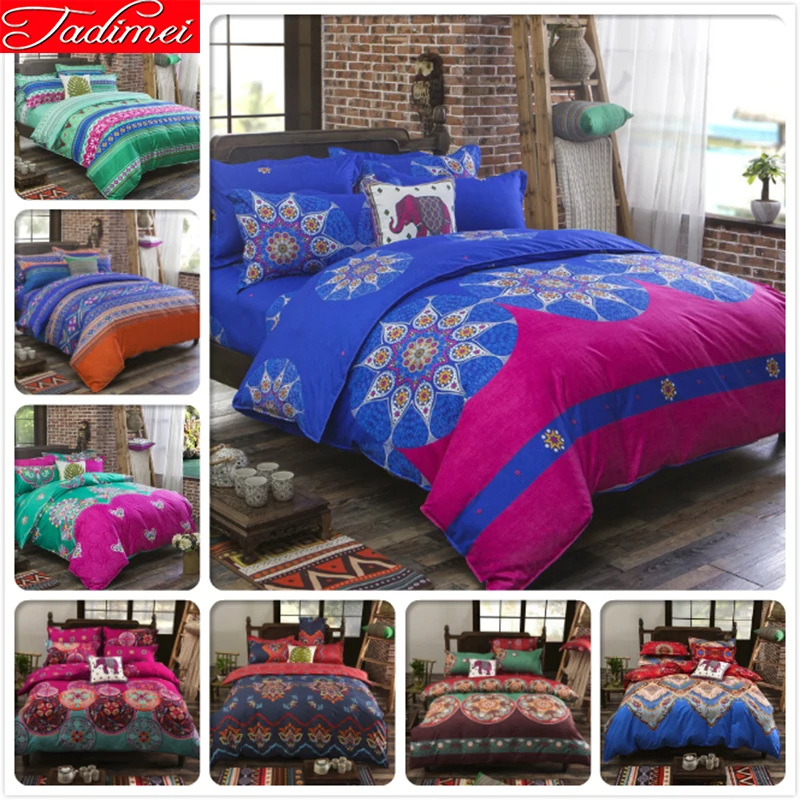 Classical Duvet Cover Pillowcase 3pcs Bed Linen Quilt Comforter Bedding Bag Set Single Double Queen King Size Bedspreads Big | Дом и сад