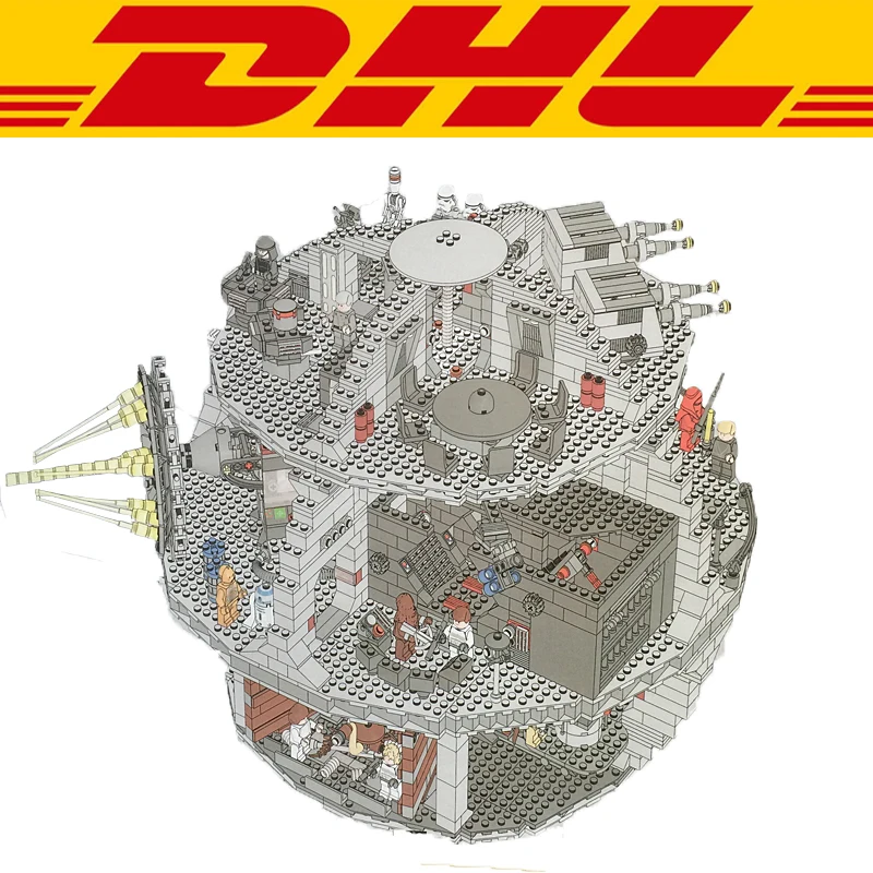 

2017 New 3804Pcs Star Wars Figures Death Star Hot Model Building Kits Blocks Bricks Toys For Children Gift Compatible With 10188