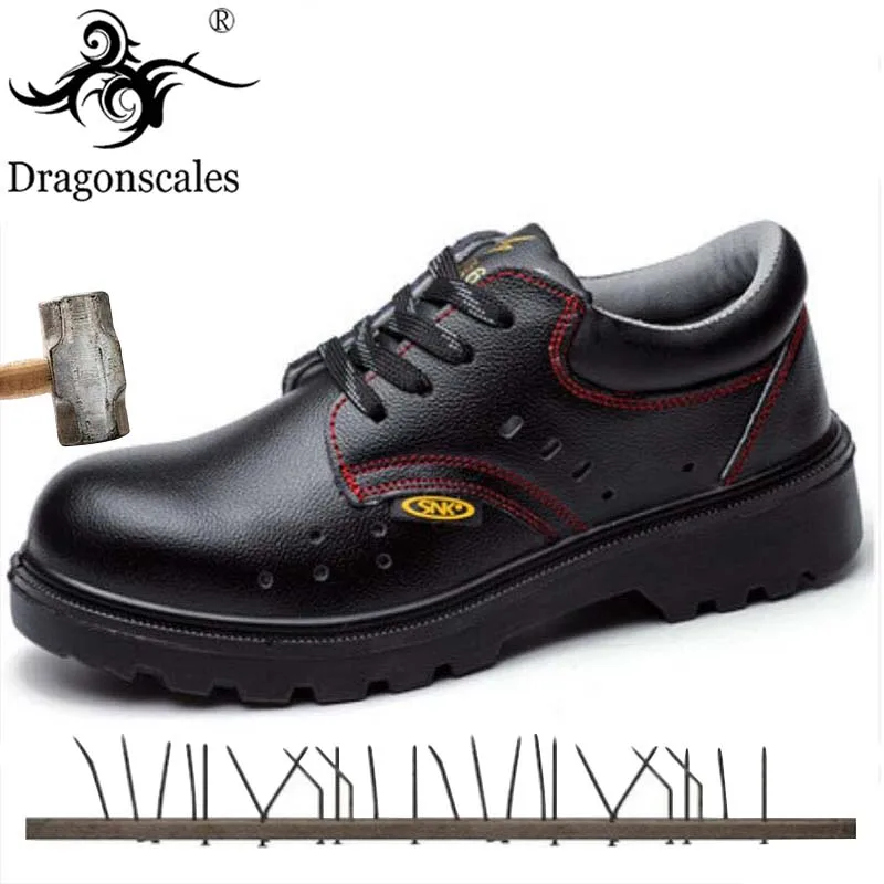 

Men's High Quality Work Safety Shoes Breathable Summer Mesh Anti-puncture Construction Site Light Comfortable Safety Boots