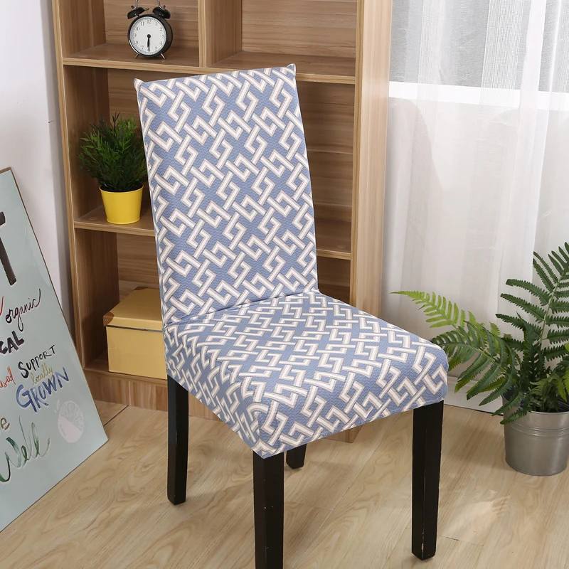 Цветочный простой геометрический чехол для кресла спандекс/полиэфирная ткань эластичный Цветочный кайма Многофункциональный стул банкет