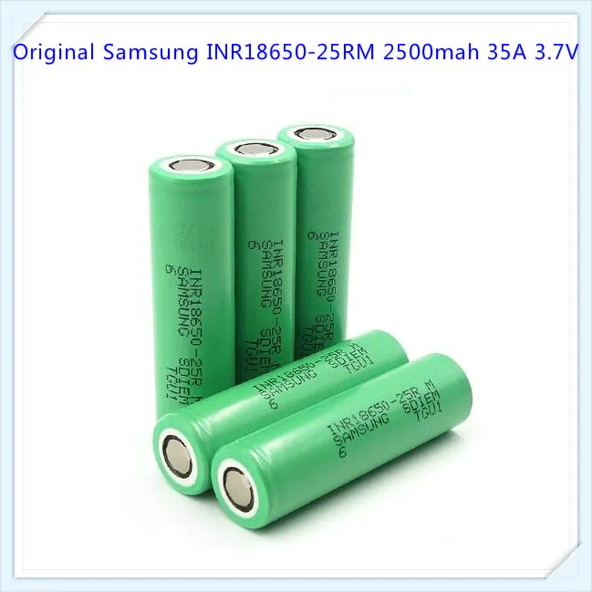 100% Оригинальный аккумулятор для Samsung INR18650 25RM 18650 2500 мАч 35A li ion батарея электронной