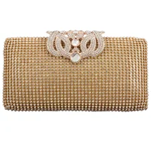 Ослепительные стразы инкрустированные вечерняя сумочка клатч Кошелек вечерние для выпускного вечера