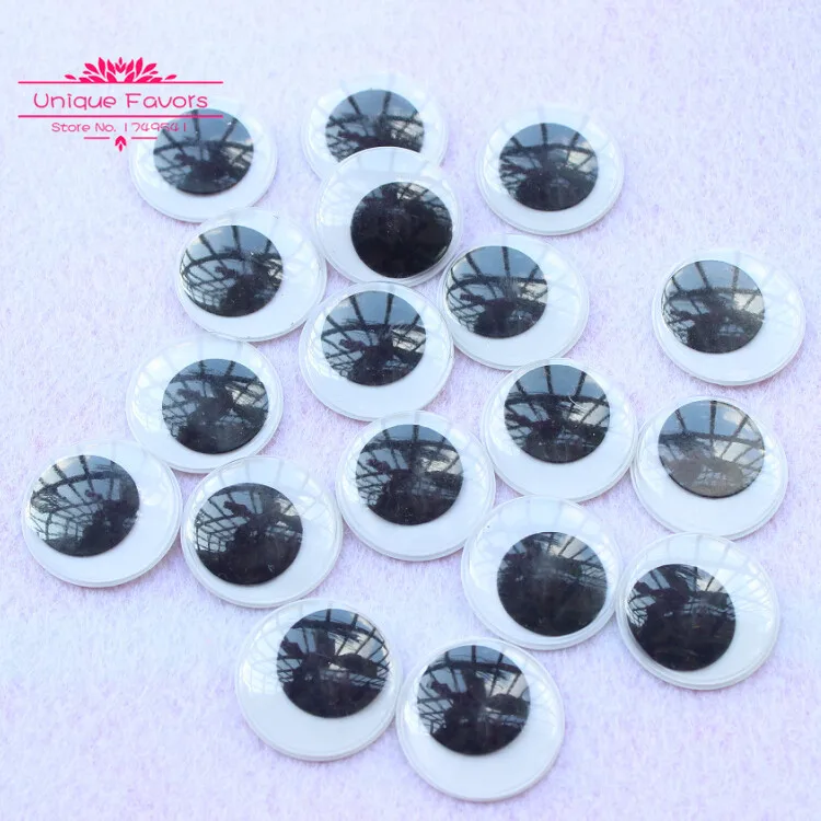 

100pcs BIG Plastic Moving Eyes 15-30mm Wiggle Eyes Craft Scrapbook PVC Google Eyes Baby Doll Accessory Handicraft Supply