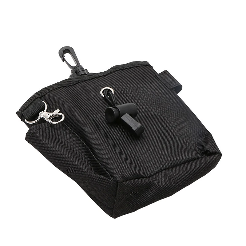 Mayitr Portable Pet Dog Puppy Training Treat Snack Black Bag Feed Bait Food Pouch Belt Bags