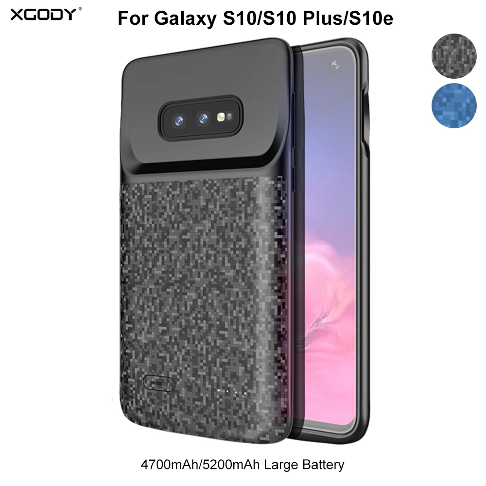 XGODY 5200 мАч чехол для зарядки аккумулятора для samsung Galaxy S10 S10 Plus S10e полное покрытие анти шок тонкий внешний аккумулятор чехол для samsung