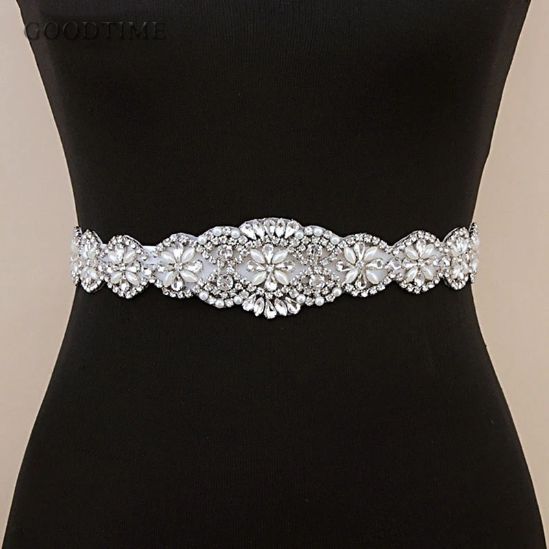 Fashion Bridal Sash Wedding Dress Belt Elegant Rhinestone Headwear For ...