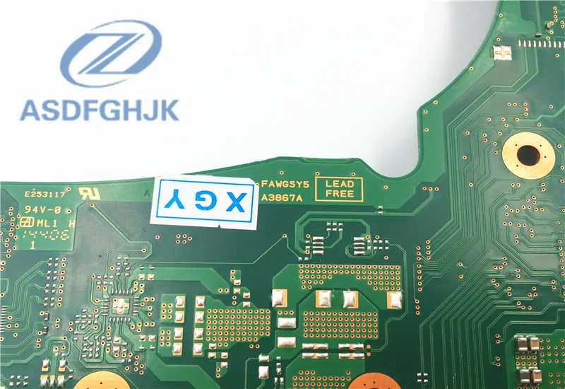 Материнская плата для ноутбука TOSHIBA TECRA A50 материнская FAWGSY5 A3867A DDR3L встроенная 100%