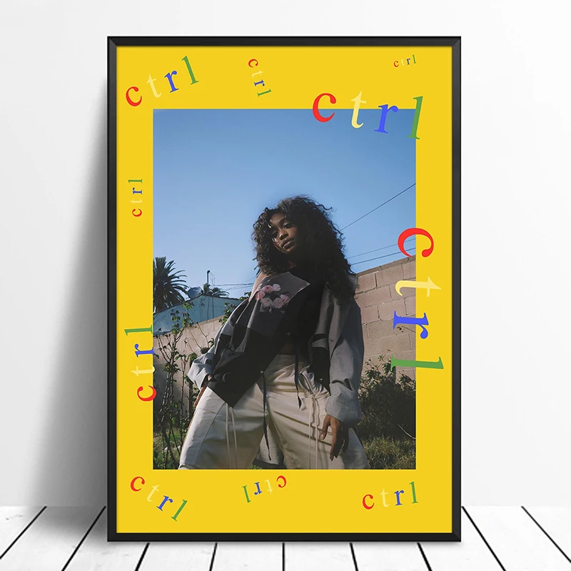 

SZA - Ctrl Album Pop Music cover Music Star Poster Canvas Prints Wall Art For Living Room Home Decor