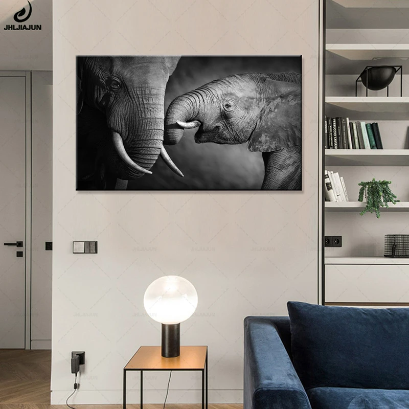 JHLJIAJUN-Hi-n-Th-c-V-i-Tranh-Elephant-en-Tr-ng-ng-V-t-T