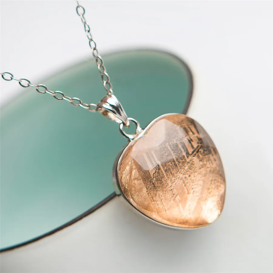Natural Gibeon Meteorite Crystal Shape Gemstones Pendant