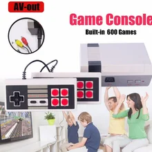 Мини игровая консоль Ретро ТВ портативная игровая консоль мини-игровой плеер встроенный 600 различных игр PAL& NTSC двойной геймпад