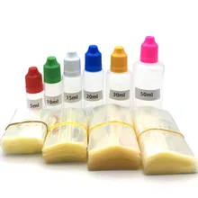 200Pcs Clear PVC Shrink Wrap Film Tube for 5ml 10ml 15ml 20ml 30ml 50ml Plastic Bottle E Liquid Heat Free